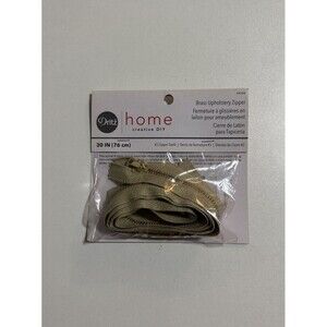 Dritz 44228 Brass Upholstery Zipper 30 Inch Beige Prym Use for pillows Slipcover